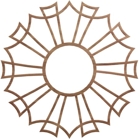 Ekena Millwork Augustus Wood Fretwork Pierced Ceiling Medallion, Walnut, 26"OD x 9 1/8"ID x 3/8"T CMWP26X26X0375AUWA